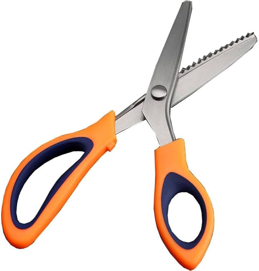 HAGBOU Pinking Shears for Fabric Cutting, 9 Inch Zig Zag Scissors, Professional Sewing Pinking Sh... | Amazon (US)