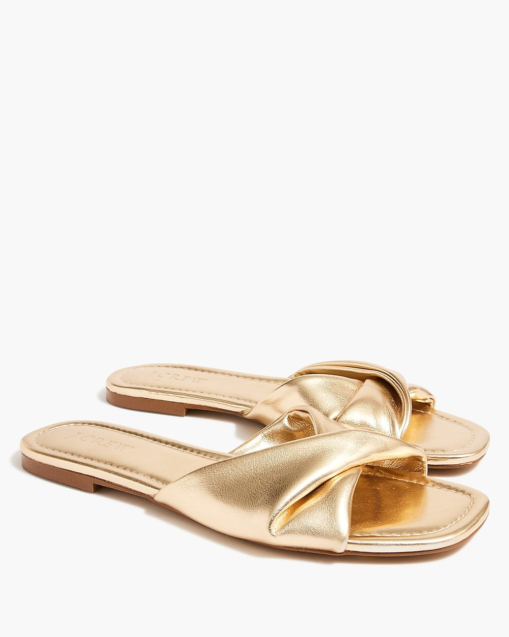 Twisted slide sandals | J.Crew Factory