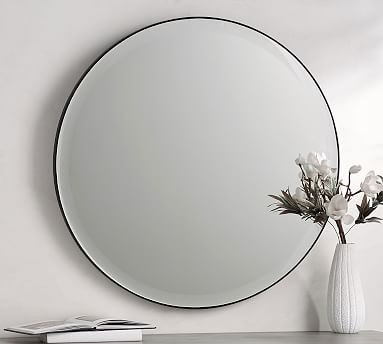 Madalyn Round Beveled Edge Wall Mirror - 36" | Pottery Barn (US)