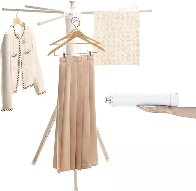 Ligtchser Tripod Clothes Drying Rack, Portable, Foldable and Space Saving,Collapsible Drying Rack... | Amazon (US)