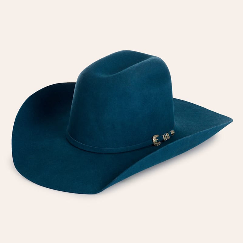Rockin' C Women's Teal Tall Crown Felt Cowboy Hat | Cavender's