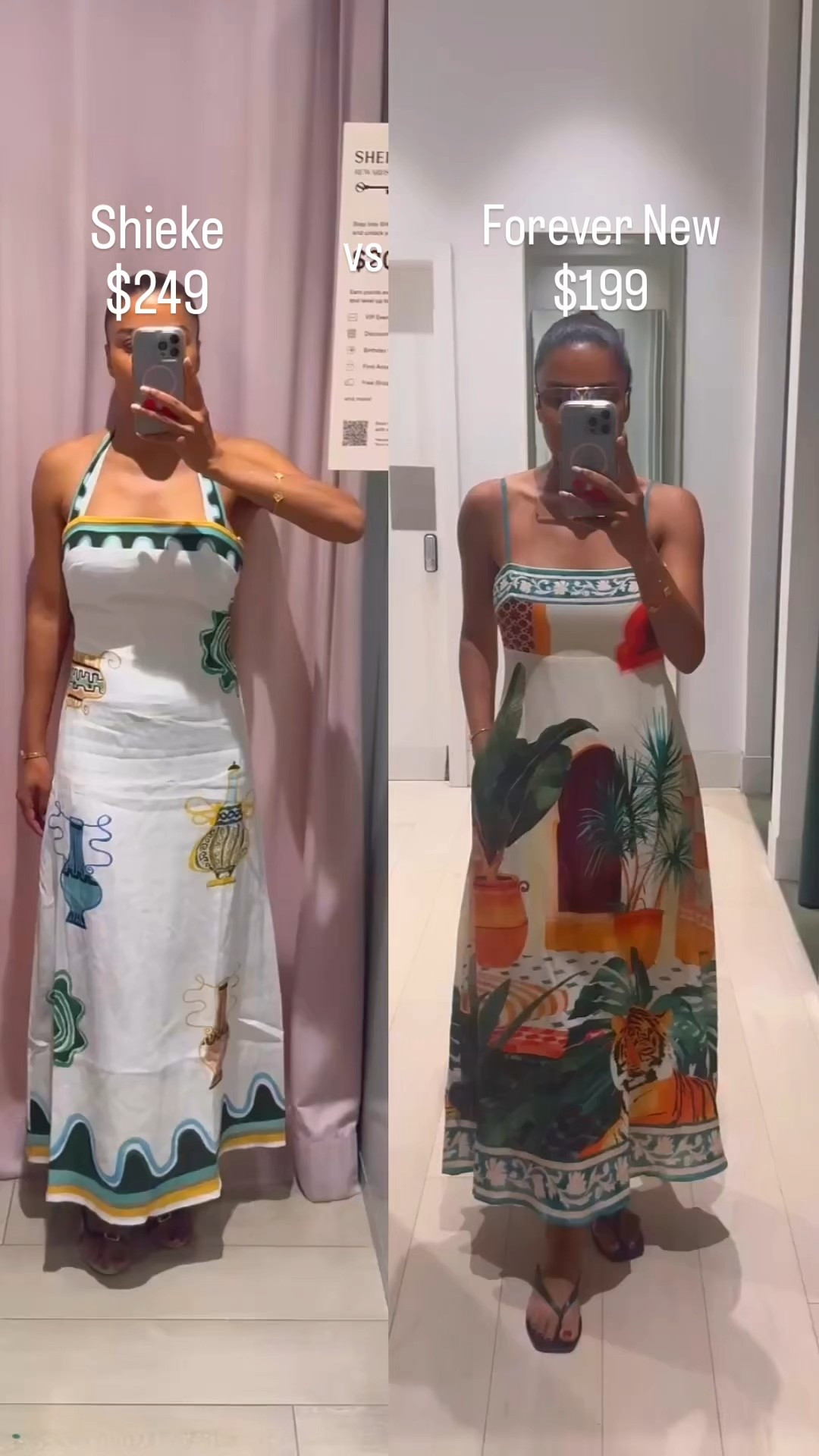 The printed linen dress is the chic and glamorous  go to option this summer. And there are so many good ones around. Found 2 very similar ones similar quality but slightly differ in price. Shieke is seems to have a lighter print and Forever New a bit more punchy . Both prints are chic and not overwhelming. Which one do you prefer? 

#LTKsummer #LTKaustralia #LTKdresses