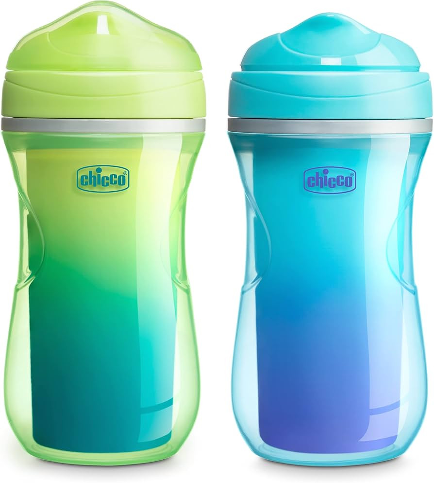 Chicco Double-Wall Insulated Sippy Cup with Bite-Proof Rim Spout and Spill-Free Lid 9oz.| Top-Rac... | Amazon (US)