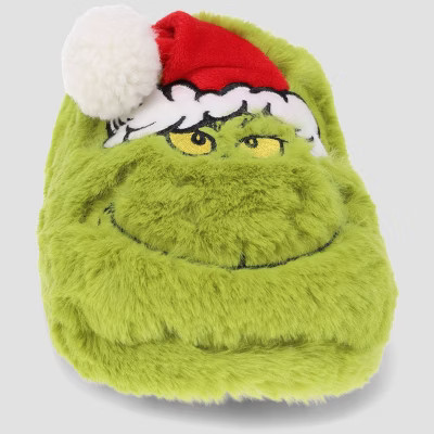 The Grinch Kids' Slide Slippers - Green 13-1 | Target