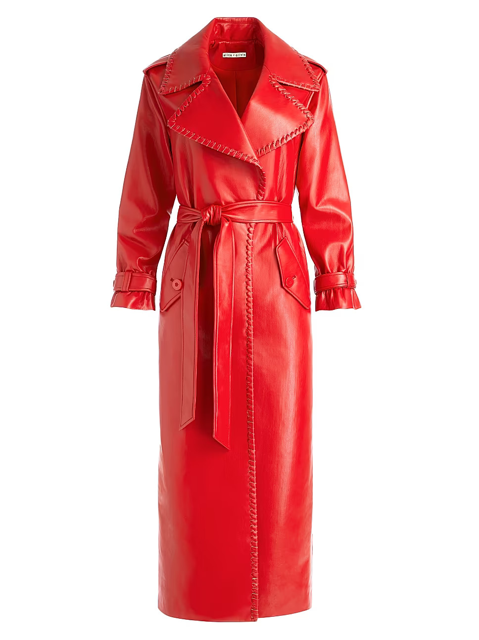 Nevada Vegan Leather Trench Coat | Saks Fifth Avenue