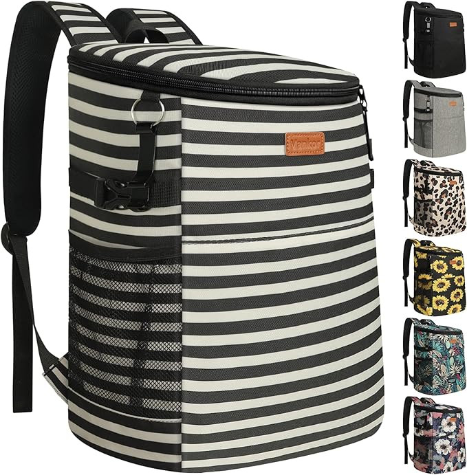 Camping Cooler Backpack 30 Cans, Soft Backpack Coolers Insulated Leak Proof Travel Cooler Bag Wat... | Amazon (US)