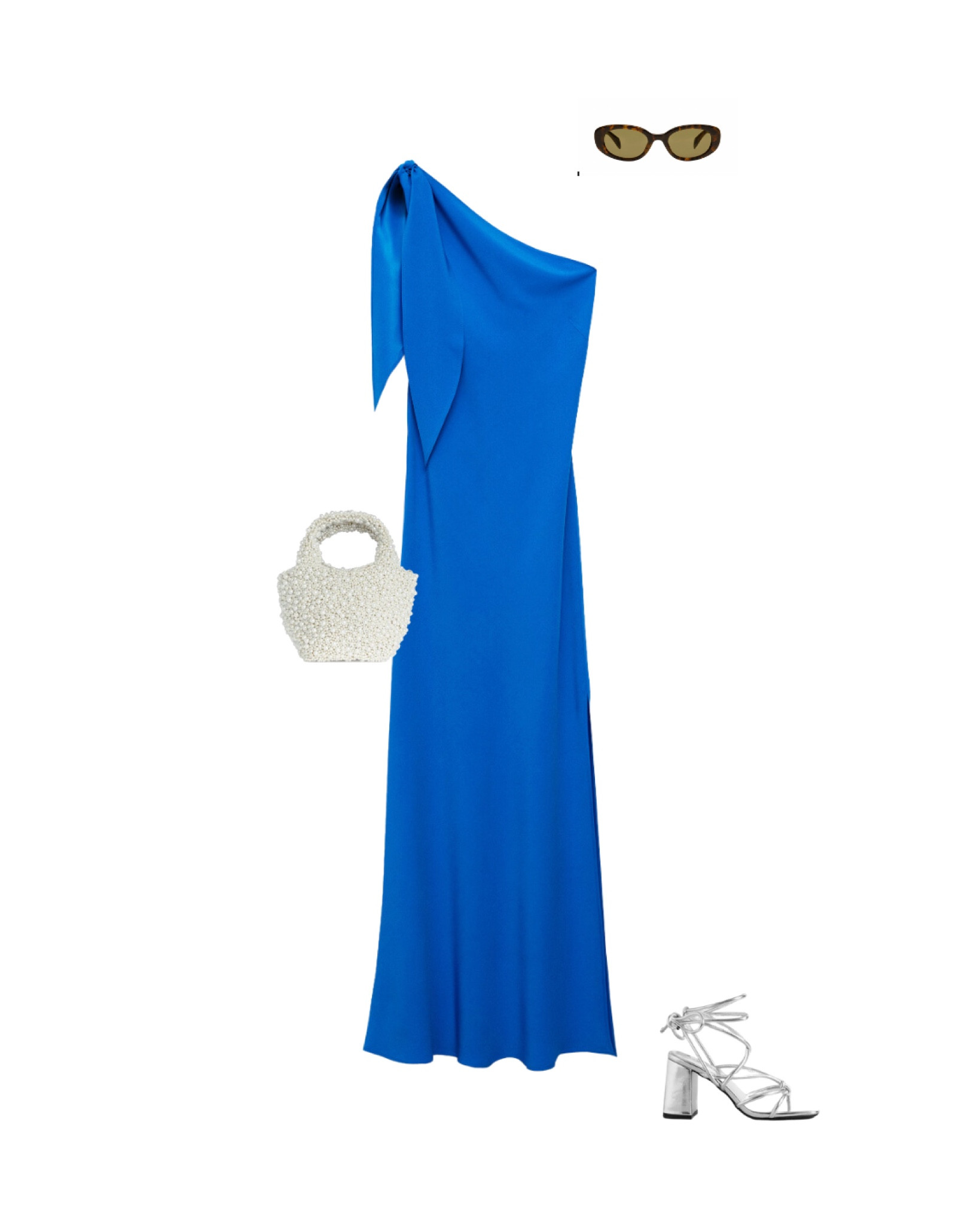 Blue one shoulder wedding guest dress outfit 

#LTKluxury #LTKwedding #LTKsummer