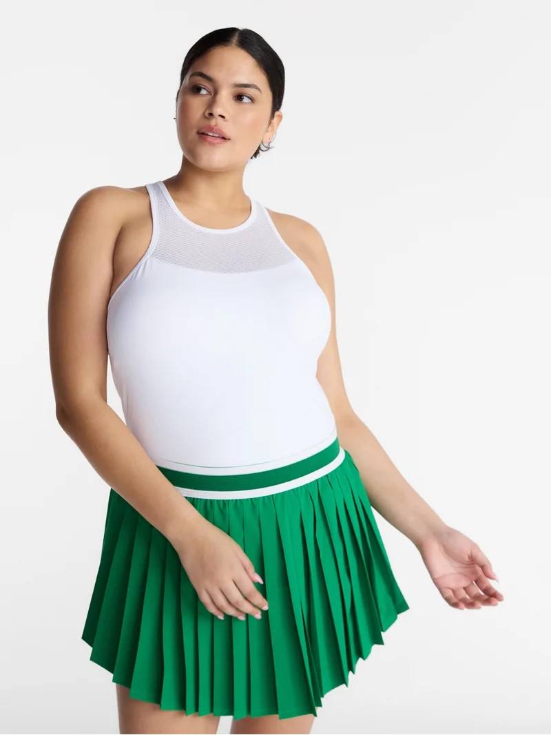 Avia Women's Tennis Mesh Bra Tank Top, Sizes XS-XXXL | Walmart (US)