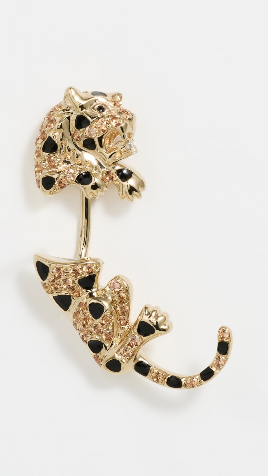 Puce & Dessous Leopard Oj Single Earring | Shopbop