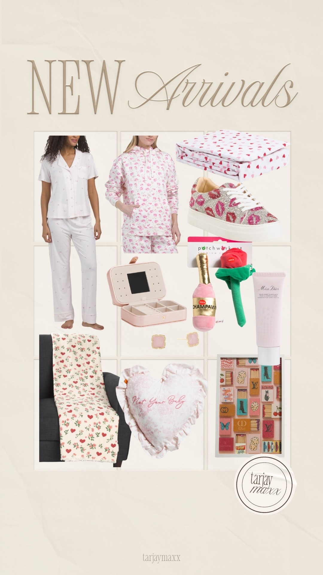 TJ Maxx new arrivals 1/27. New arrivals are giving so good it almost feels illegal energy. Fresh finds just hit the shelves, from cozy layers and everyday basics to beauty, accessories, and little home moments that make your routine feel more put together — all for way less than retail. This is your sign to browse slowly and check every aisle. valentines decor, women’s puffer jacket – JoyLab, apres ski outfit, back to routine, home organization, valentines outfit women, signature scent, Denim Forum The Farrah hi-rise wide jean, date night outfits, crockpot recipes

#LTKootd #LTKValentine #LTKSeasonal