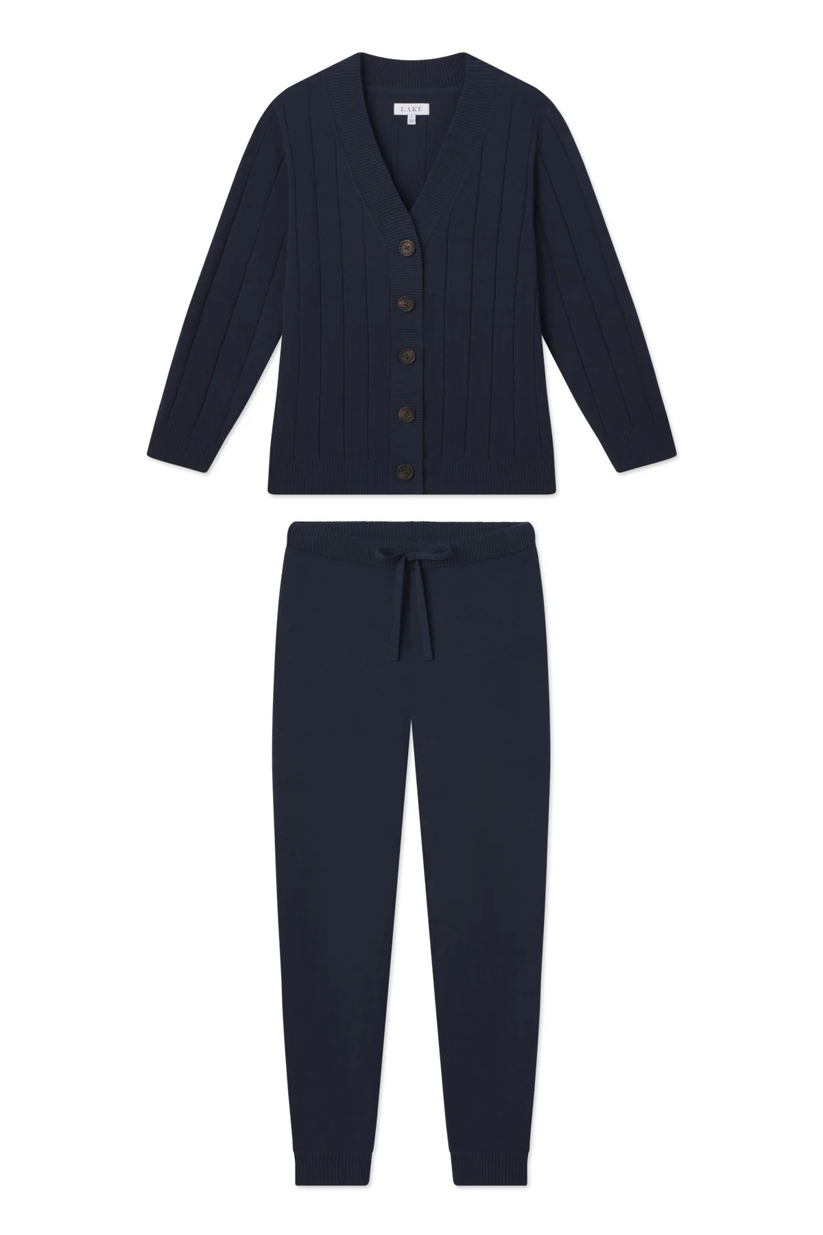 Vesper Jogger Set in Deep Navy | Lake Pajamas