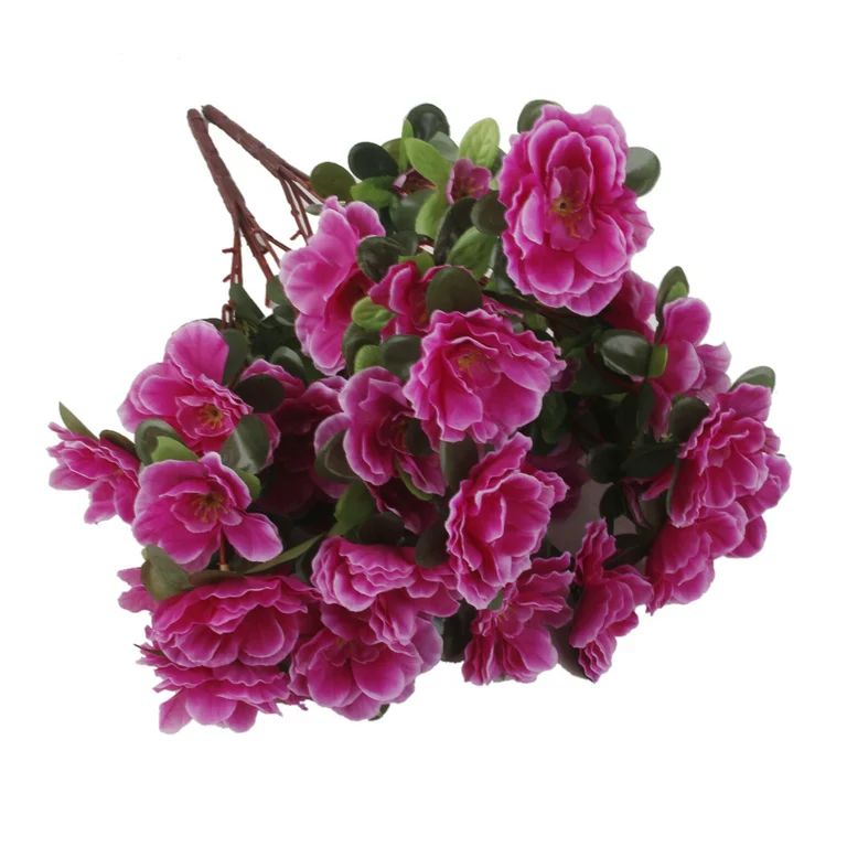 2pcs Silk Flower Artificial Azalea Faux Primroses for Bouquet Arrangements DIY Home Garden Table ... | Walmart (US)