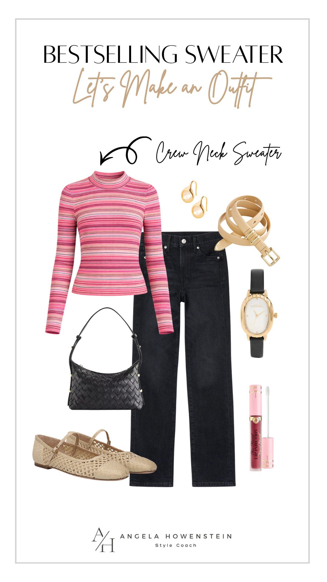 This striped crewneck is a bestseller for a reason. Easy with dark denim and just enough polish to feel put together.
 

 

#LTKootd #LTKOver40