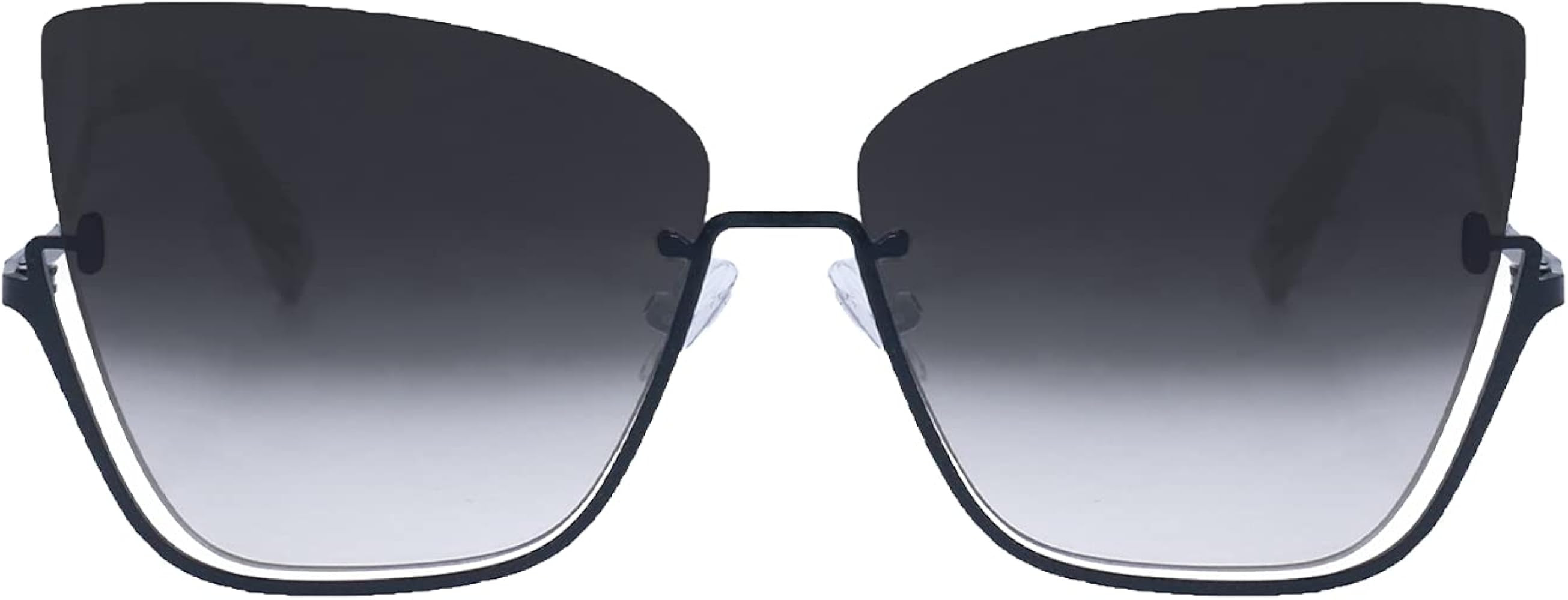 TOPFOXX - Raya x Vixen - Faded Black Cat Eye Sunglasses for Women Oversized - Total UV 400 protec... | Amazon (US)