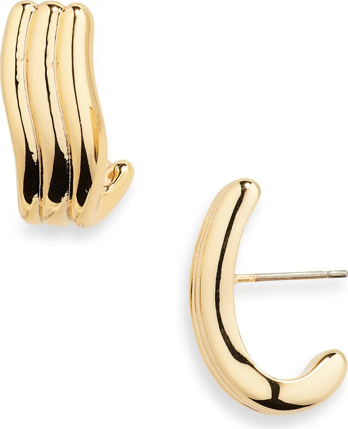 Ribbed Wavy Statement Earrings | Nordstrom