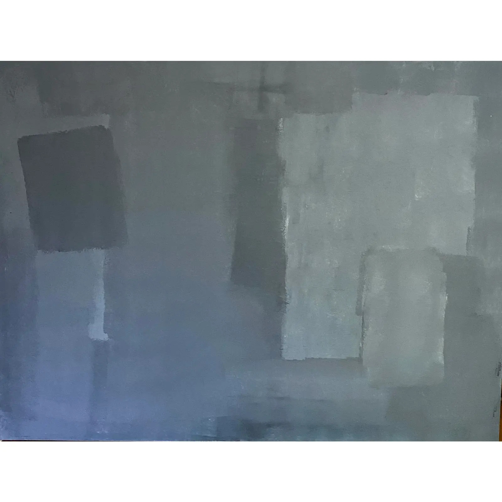 Sarah Trundle Contemporary Abstract Painting "Through the Blues" | Chairish