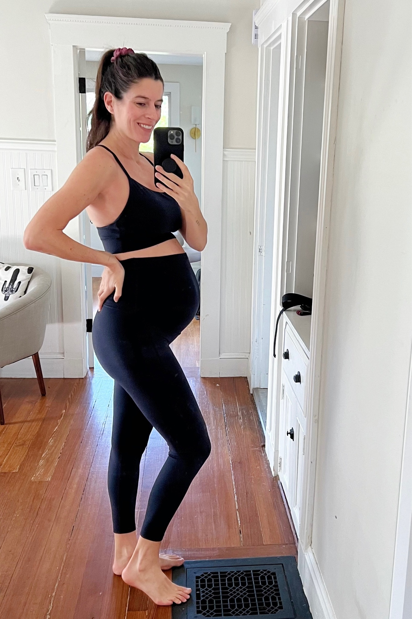 Love this maternity set! Legging material is similar to Lululemon Aligns. Wearing small leggings, medium bra.

#LTKbump #LTKfindsunder50 #LTKfitness