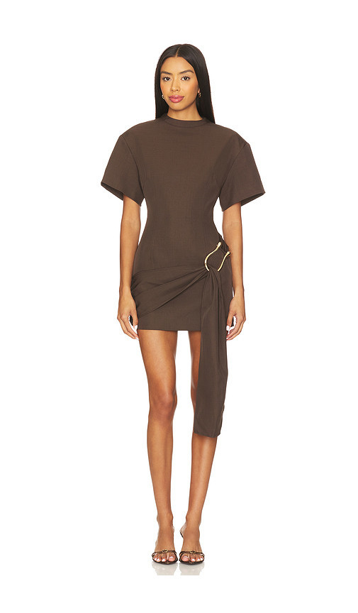 LIONESS Martini Mini Dress in Chocolate. Taglia M. Also in S, XS. | Revolve Clothing (Global)