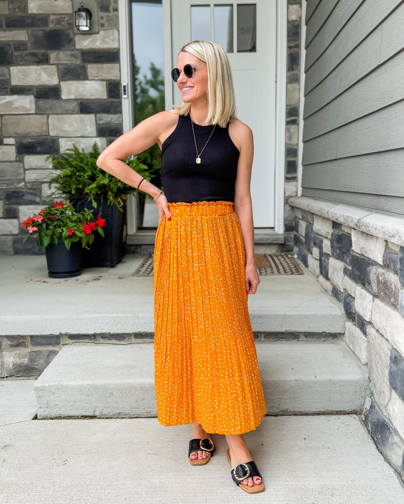 What I wore this week! I love this yellow skirt! Top- small || skirt- small 

#LTKStyleTip #LTKPetite #LTKSummerEdit