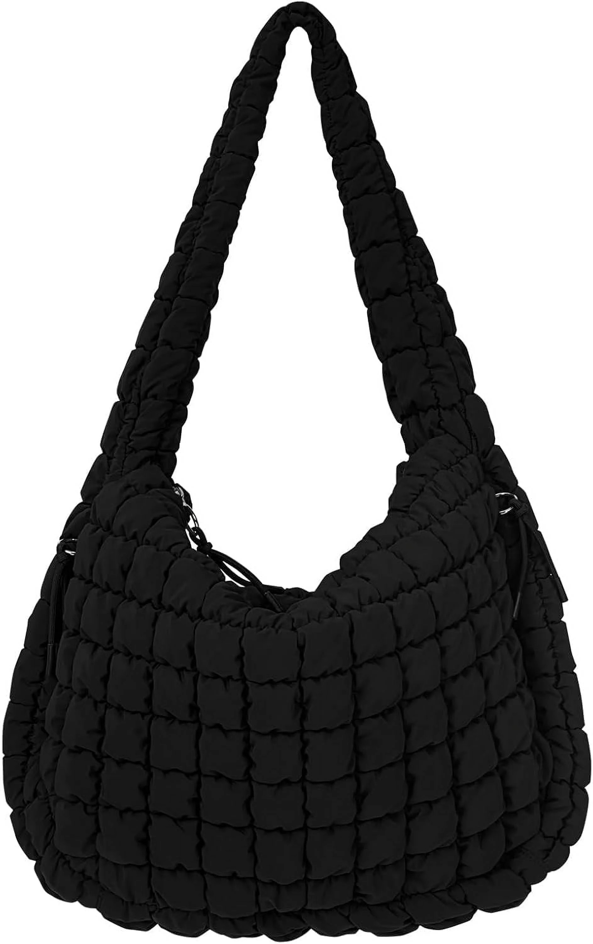 Kwuty Quilted Tote Bag Large Carryall Puffer Shoulder Bag Lightweight Padding Hobo Bag | Walmart (US)