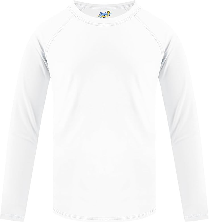 Boys Rash Guard Swim Shirt Long Sleeve UPF+ 50 Sun Shirts for Toddler Kids Rashguard Water Swimmi... | Amazon (US)