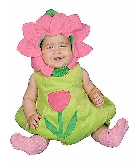 Green Dazzling Baby Flower Dress-Up Set - Newborn & Infant | Zulily