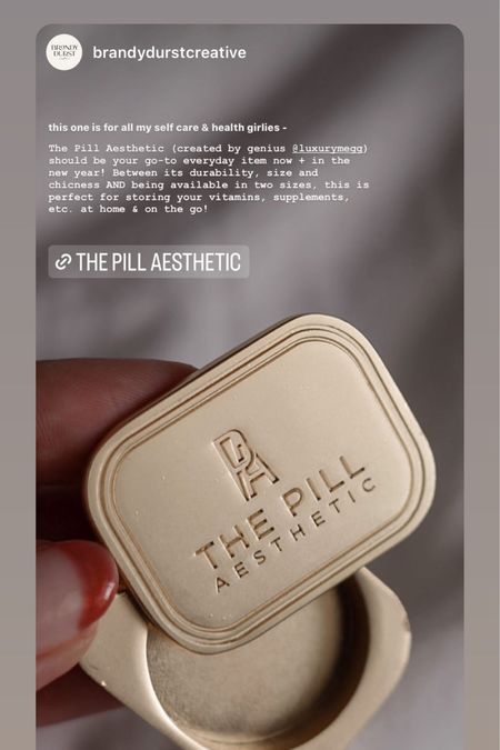 Pill case // supplement case
Aesthetic discreet 
Gifts for him or her 

Clean Girl Aesthetic | The Pill Aesthetic | Shop Small | Pill Case | Green Juice | Gut Health | Neutral style | lululemon belt bag | No bloat | Arrae Co | The Skinny confidential | Wellness Essentials | what's in my bag | Amazon Supplements | outfit inspo | Sporty Chic | Pinterest Looks | ShopLTK | GRWM | How to style | Gift Ideas | Habit Stacking | That Girl Aesthetic | gift idea 

#LTKFind #LTKGiftGuide #LTKU