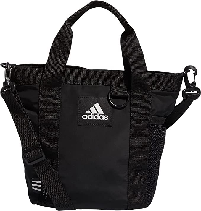 adidas Women's Essentials Mini Tote Crossbody Bag, Black, One Size | Amazon (US)