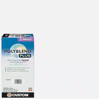 Custom Building Products Polyblend Plus #640 Arctic White 10 lb. Unsanded Grout PBPG64010 - The H... | The Home Depot