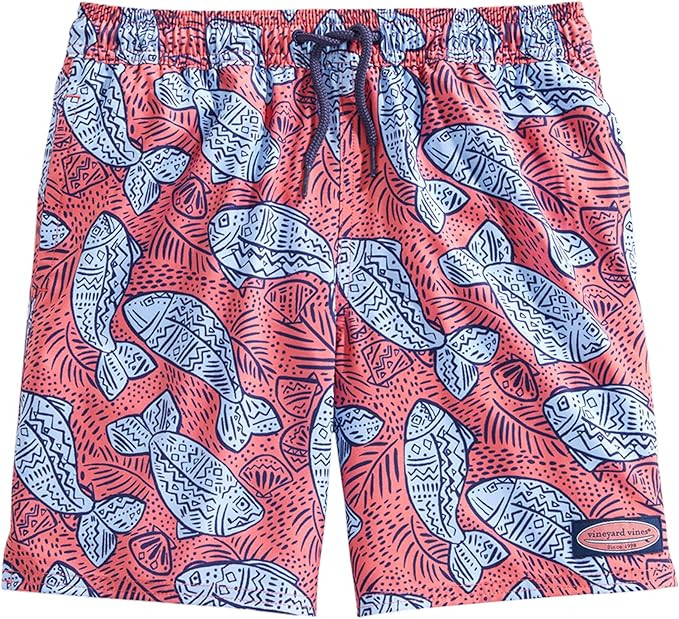 vineyard vines Boys' Printed Chappy Swimsuit Trunks | Amazon (US)
