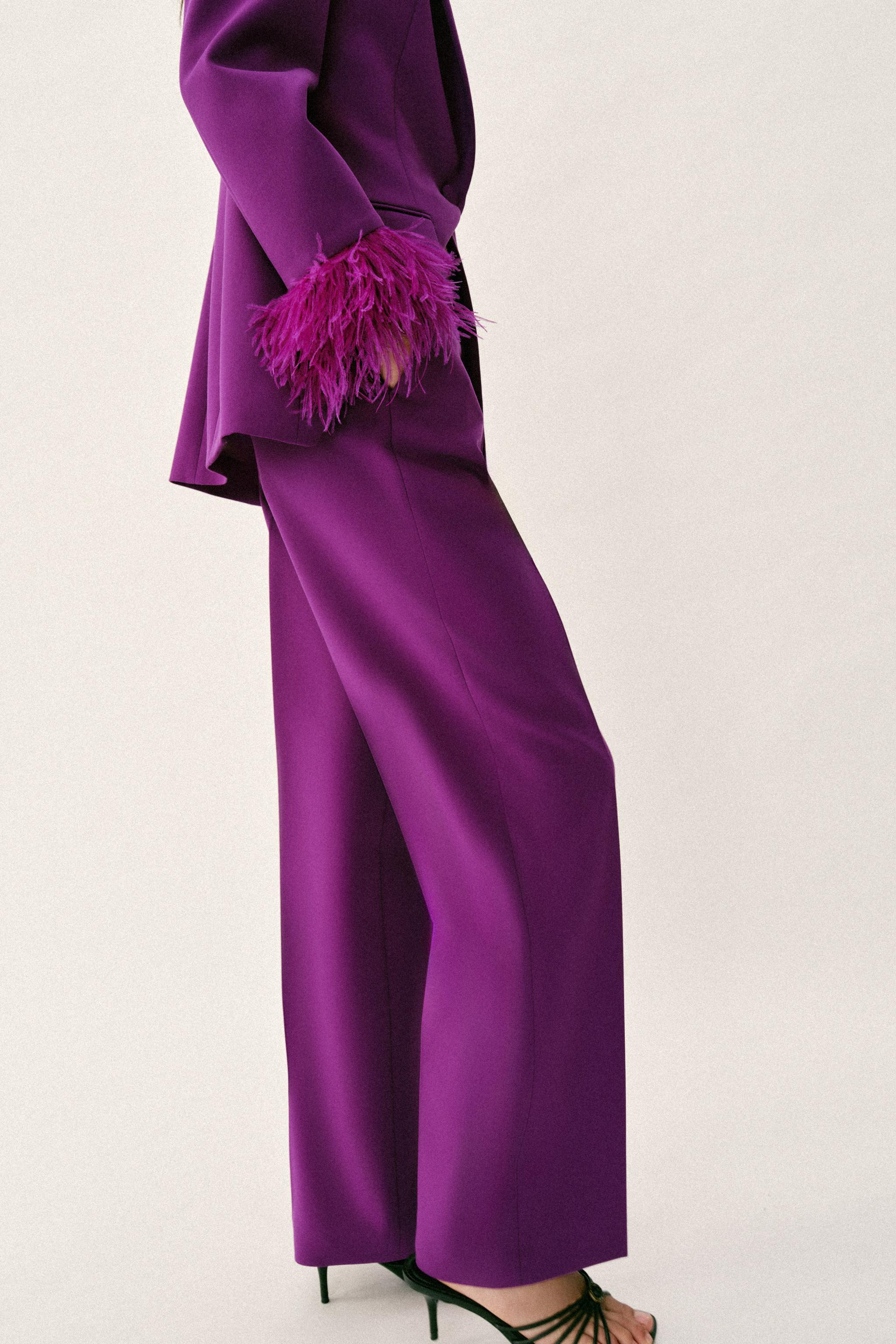 LOW-RISE STRAIGHT-LEG TROUSERS | Zara US
