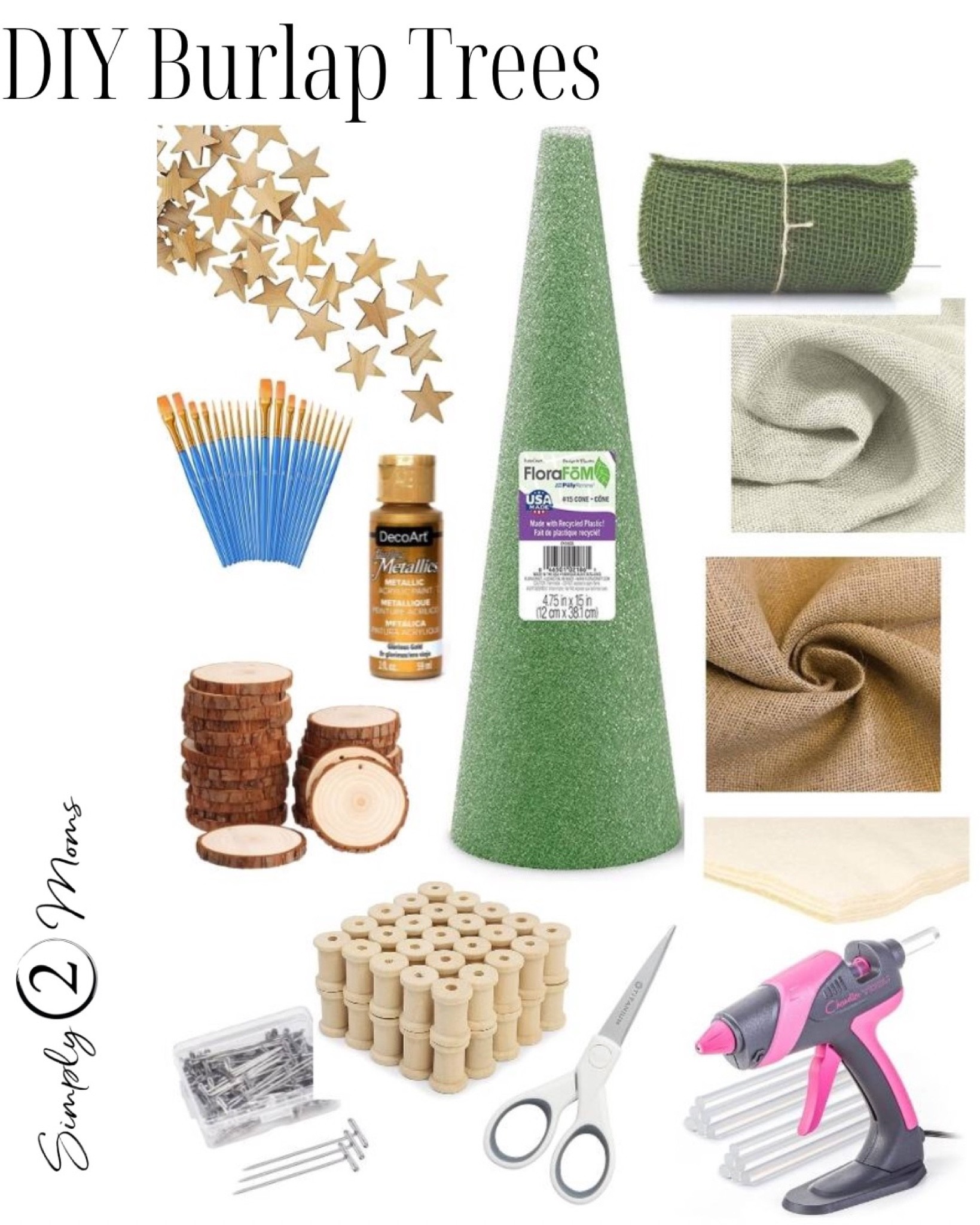 Make simple burlap trees to decorate your home for Christmas. This easy DIY craft looks pretty in all styles of home decor including modern farmhouse, traditional, transitional, French country, country chic, and boho. Make trees in different sizes to create pretty Christmas and holiday vignettes.

#christmascraft #holidaycraft #farmhousechristmas #neutralchristmas #christmasdiy

#LTKhome #LTKunder50 #LTKHoliday