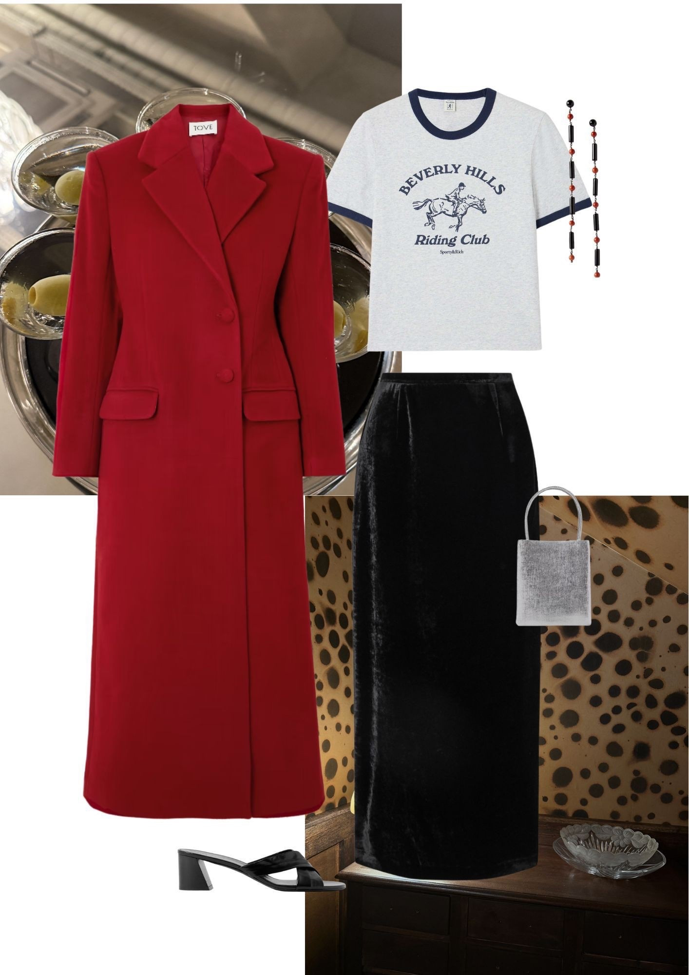 Styling a Statement Red Coat 

Winter Style, Winter Outfit, Winter Outfit Inspiration, Red Wool Coat, Graphic Tee, Velvet Maxi Skirt, Silver Bag, Mules 

#LTKuk #LTKwinter #LTKeurope