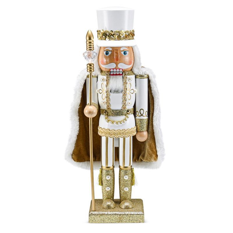 Ornativity Christmas King Wooden Nutcracker - Gold - 14 in | Target