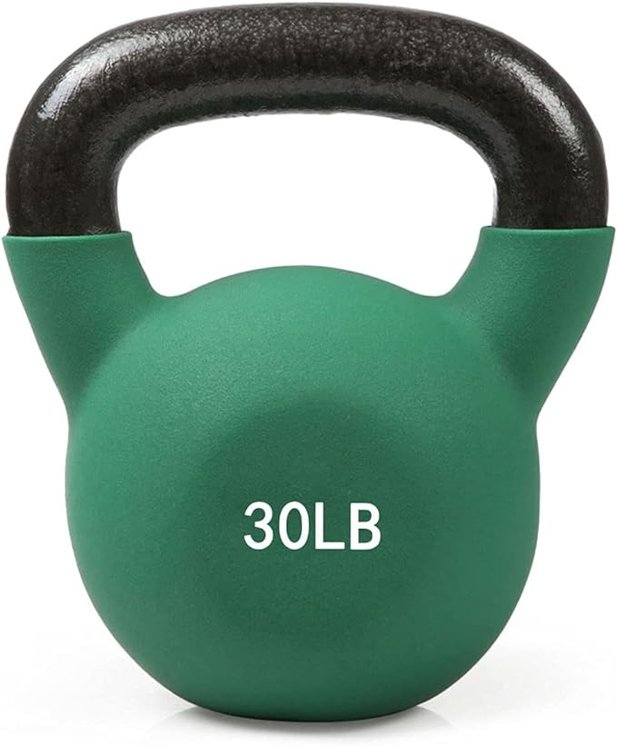 RitFit Neoprene Coated Solid Cast Iron Kettlebell 5 10 15 20 25 30 35 40 45 50 LB, Great for Full... | Amazon (US)