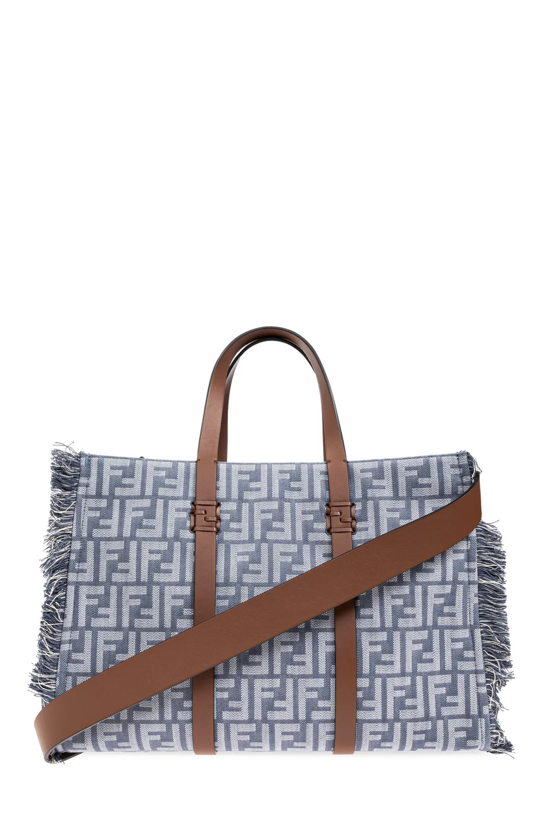 Fendi Summer FF Jacquard Fringed Tote Bag | Cettire Global