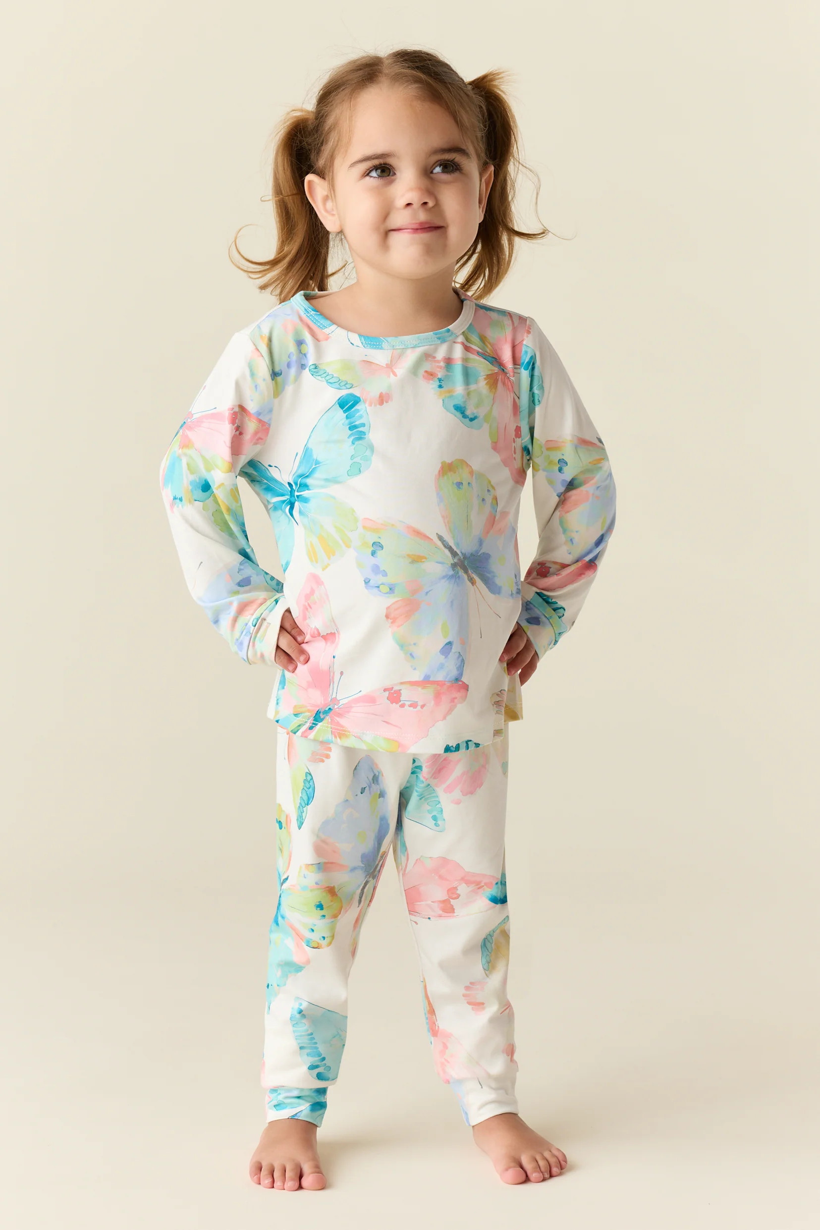 Hunter Cloud Jersey Kids Set in Butterfly Bloom | MASONgrey