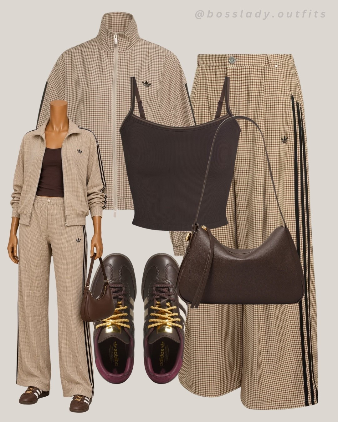 The fit that walks in before you even say a word

Tags: plaid outfit, matching set, brown aesthetic outfit, fall transition outfit, adidas sneakers outfit, neutral outfit inspo, wide leg pants outfit, shoulder bag outfit, street style fit, checkered set, athleisure outfit, brown color palette outfit

#LTKstyletip #LTKshoes #LTKbag