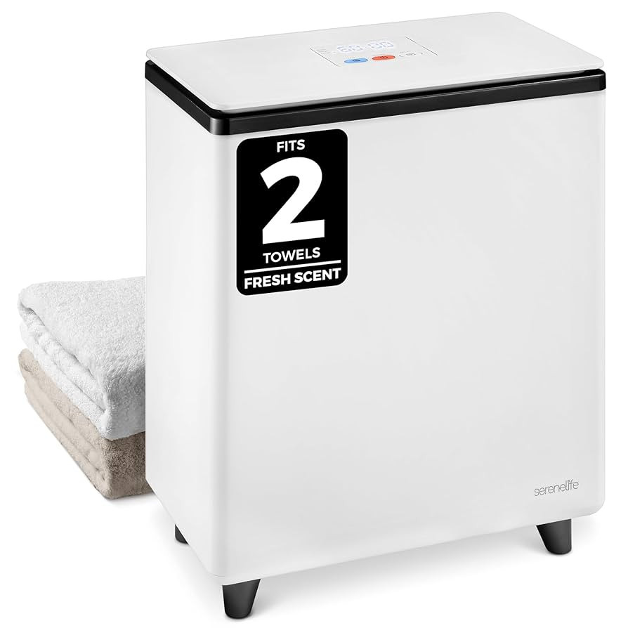 SereneLife Luxury Rectangle Towel Warmer - Spa & Bathroom Heater with Custom Fragrance, Auto Shut... | Amazon (US)
