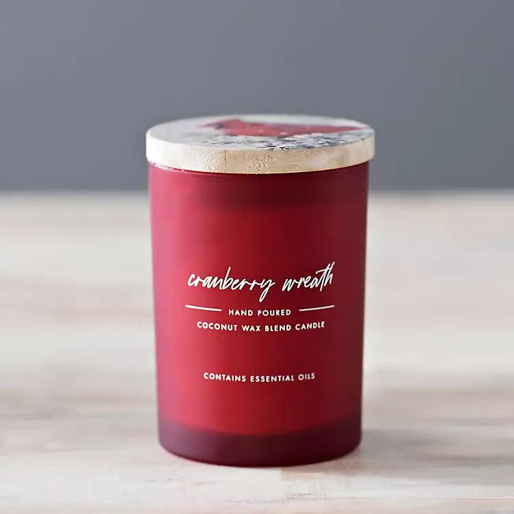 New!Cranberry Wreath Jar Candle | Kirkland's Home