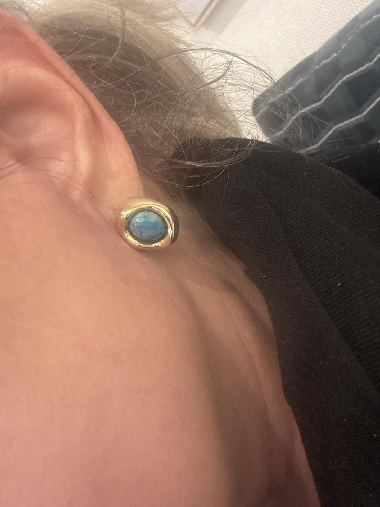 JeanBeau Gold Statement Stud Earrings for Women, Trendy Geometric Saturn Flower Clover Rhinestone... | Amazon (US)