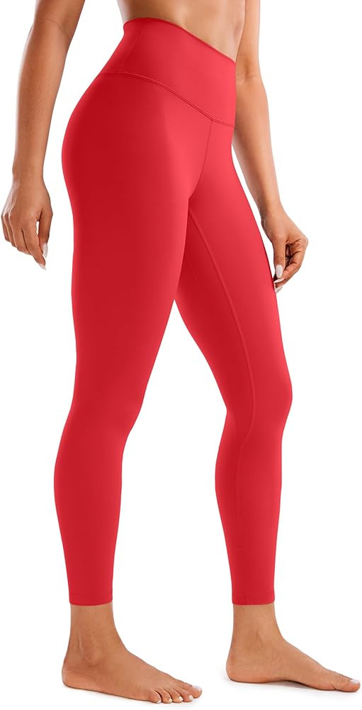 CRZ YOGA Womens Brushed Naked Feeling Workout Leggings 25" / 28"- High Waisted Gym Compression Tu... | Amazon (US)