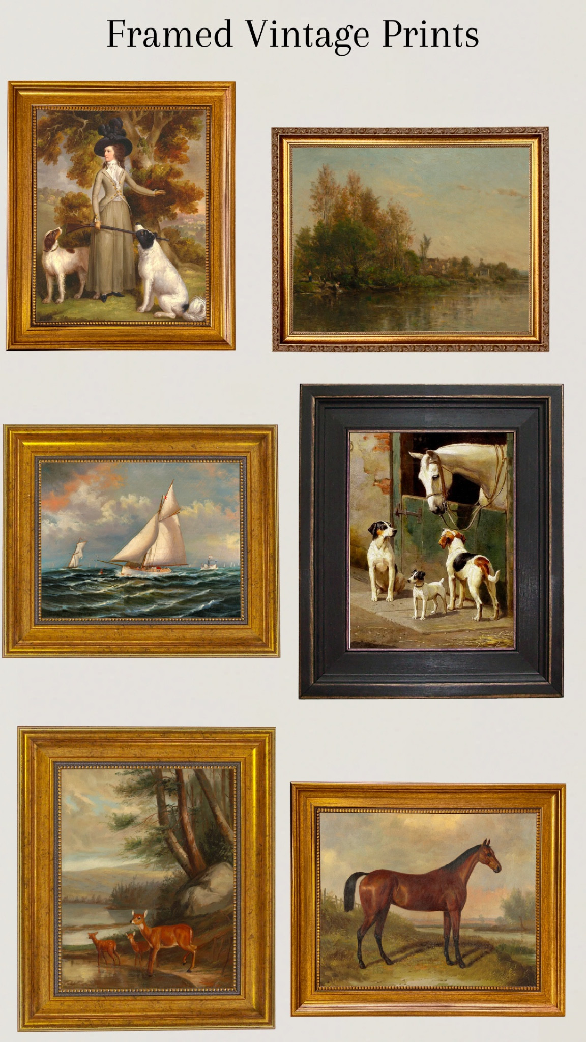 Framed vintage art prints, oil painting 

#LTKunder100 #LTKhome #LTKstyletip