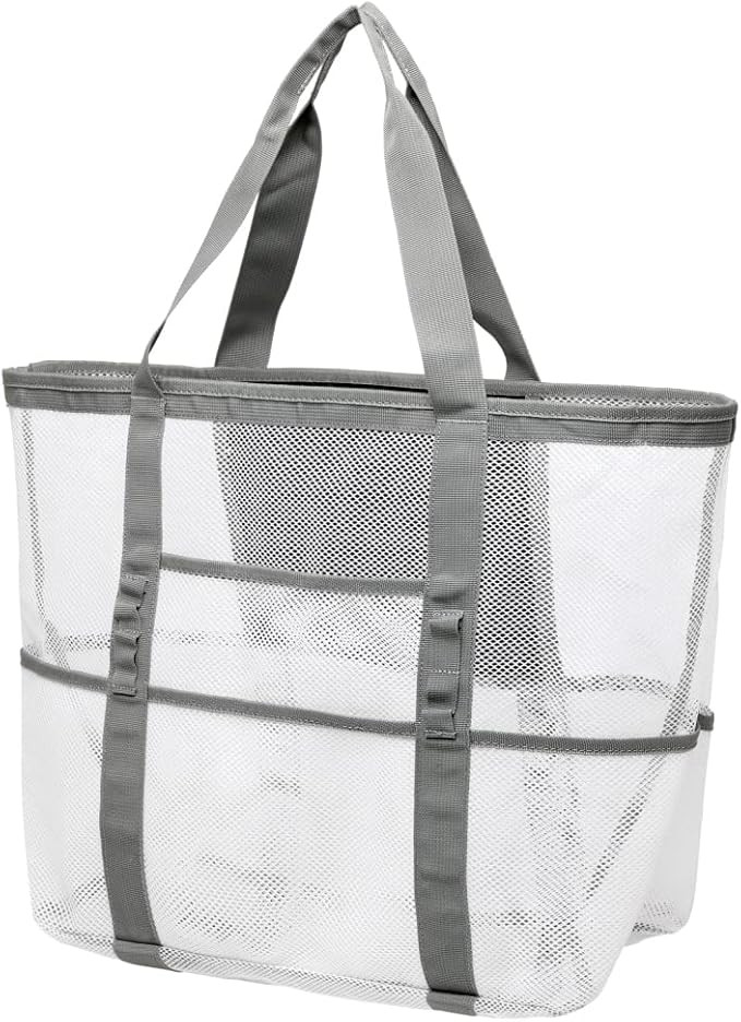 Cambond Beach Bag-Mesh Tote Bags for Women with Zipper and Multiple Pockets             
        ... | Amazon (US)