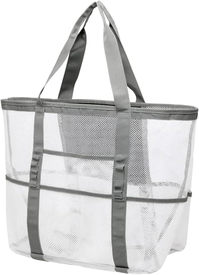 Cambond Beach Bag-Mesh Tote Bags for Women with Zipper and Multiple Pockets             
        ... | Amazon (US)
