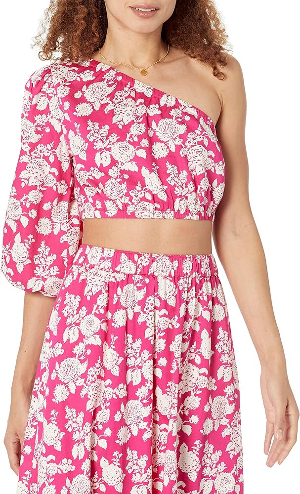 The Drop Women's Anupa Cotton One-Shoulder Cropped Top | Amazon (US)