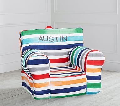 Jordan Stripe Print Anywhere Chair® | Pottery Barn Kids