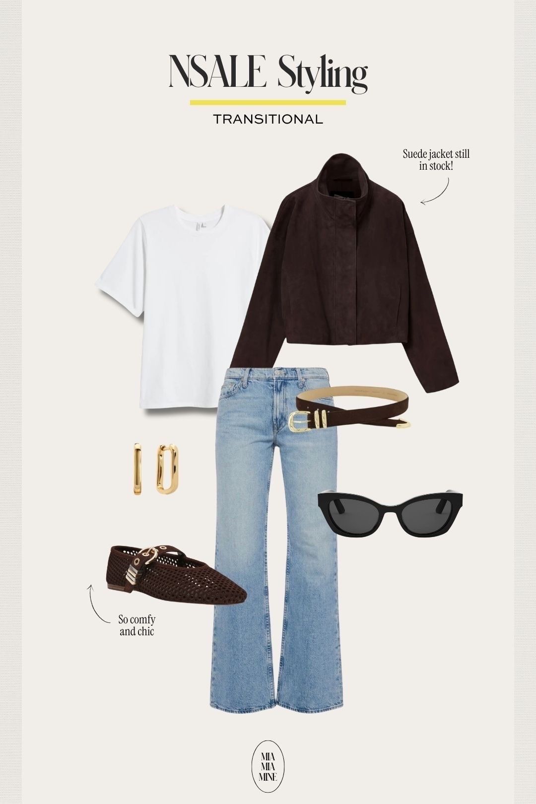 Nordstrom anniversary sale pieces I’m loving 
Mother bookie jeans wearing a 23 (size down) - my favorite pair from the #NSALE
Nordstrom white tee wearing an xs
AllSaints suede jacket wearing an xs
Favorite daughter belt
Dolce vita suede flats
Dior sunglasses

#LTKOver40 #LTKSaleAlert #LTKootd