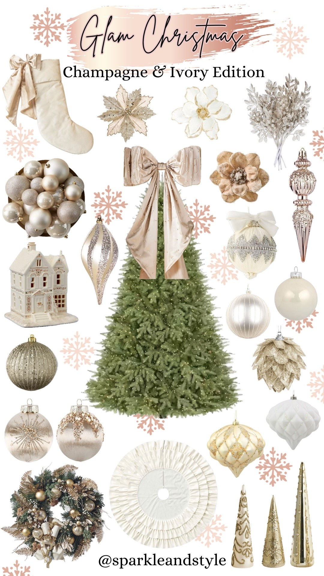 Glam Christmas: Champagne & Ivory 🥂🤍

Christmas decor, Christmas tree, Christmas ornaments, Christmas ribbon, Christmas tree skirt, christmas stocking, Christmas wreath, Christmas tree topper, Christmas stocking holder, home interior, home decor, home accessories, home decoration, glam Christmas decor, girly girl Christmas, Luxe Christmas, elegant Christmas, classy Christmas, Christmas tree decorations, Christmas decorations

#LTKSeasonal #LTKHome #LTKHoliday