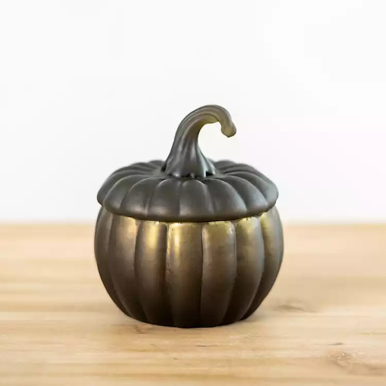 New! Midnight Anise Black Pumpkin Jar Candle | Kirkland's Home